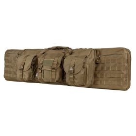 Vism Deluxe Double Rifle Case 46" L x 13" H-Tan