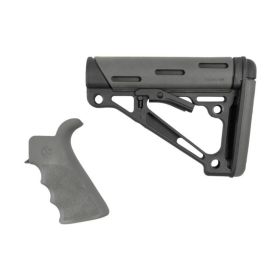 Hogue AR15 M16 Beavertail Grip Buttstock Mil-Spec BuffTube Gray