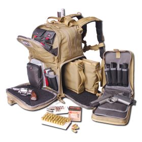 G.P.S. Tactical Range Backpack Tan GPS-T1612BPT