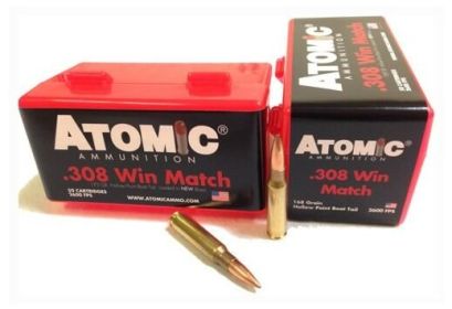 ATOMIC .308 WIN MATCH 168GR BTHP 50ROUNDS