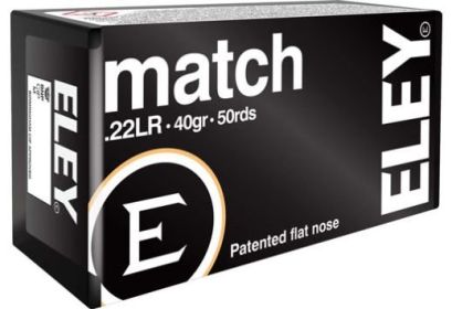 ELEY MATCH .22 LR 40GRAIN EPS 50ROUNDS