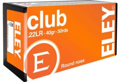 ELEY CLUB .22 LR 40 GRAIN RN 50 ROUNDS