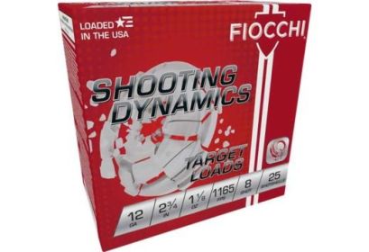 FIOCCHI 12GAUGE 2.75" #8 CASE LOT 250ROUNDS