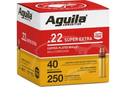 AGUILA .22 LR HIGH VEL 1255FPS 40GRAIN 250ROUND