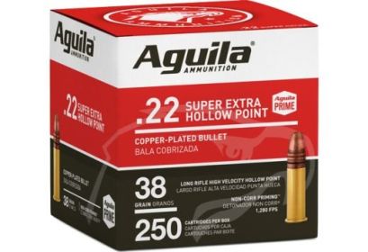 AGUILA .22 LR HIGH VEL 1280FPS 38GRAIN 250ROUNDS