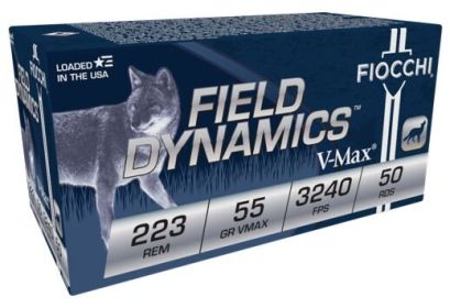 FIOCCHI .223 REM 55GRAIN V-MAX 50ROUNDS