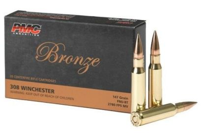 PMC .308 WINCHESTER(7.62X51 NATO) 147GRAIN FMJ-BT 20ROUNDS