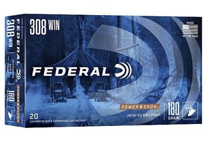 FEDERAL POWER-SHOK .308 WINCHESTER(7.62X51 NATO) 180GRAIN 20ROUNDS