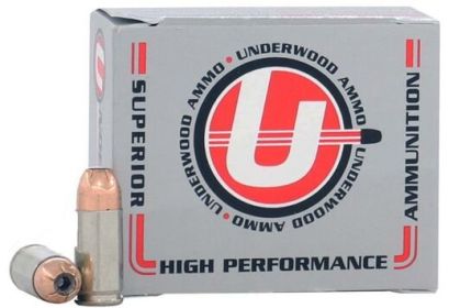 UNDERWOOD .45 ACP +P 185GRAIN JHP 20ROUNDS