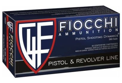 FIOCCHI .380 ACP 95GRAIN FMJ 20ROUNDS