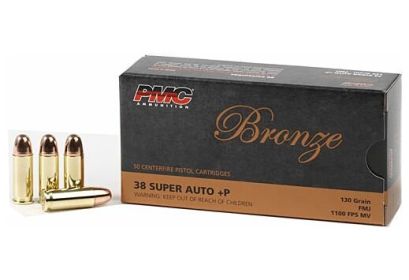 PMC .38 SUPER +P  130GRAIN FMJ-RN  50ROUNDS