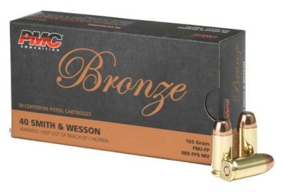 PMC .40 S&W 165GRAIN FMJ-FP 50ROUNDS