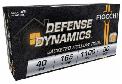 FIOCCHI .40 S&W  165 GRAIN  JHP  50 ROUNDS