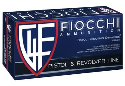 FIOCCHI .45 ACP  230 GRAIN  FMJ  50 ROUNDS