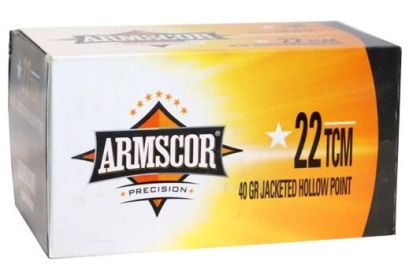 ARMSCOR .22 TCM 40GRAIN JHP  100 ROUNDS