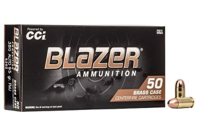 CCI .380.ACP 95GRAIN FMJ BLAZER 50ROUNDS