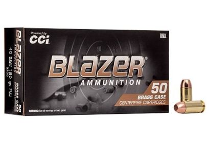 CCI .40S&W 180GRAIN FMJ BLAZER 50ROUNDS