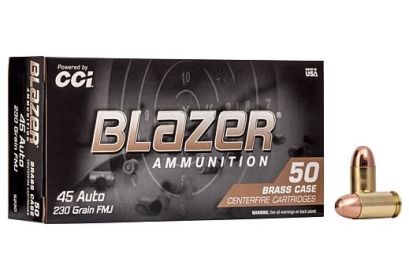 CCI .45 ACP 230GRAIN  FMJ BLAZER  50 ROUNDS