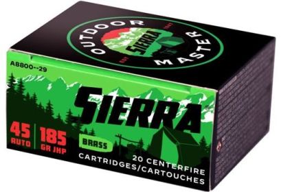 SIERRA OUTDOOR MASTER .45 ACP  185GRAIN  20ROUNDS