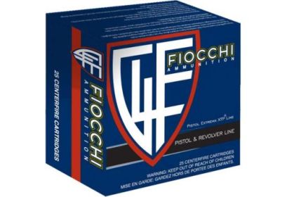 FIOCCHI 9MM LUGER 124GRAIN XTP-HP 25ROUNDS