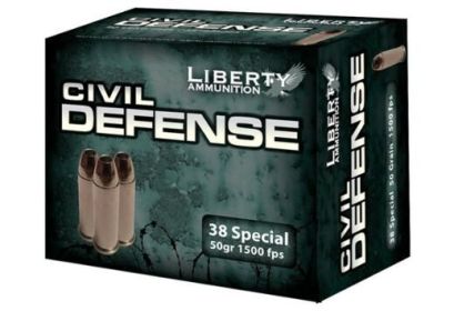 LIBERTY CIVIL DEFENSE .38 SPECIAL  50 GRAIN  20 ROUNDS