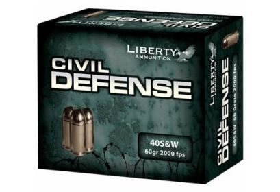 LIBERTY CIVIL DEFENSE .40 S&W 60GRAIN  20ROUNDS