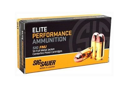 SIG 10MM AUTO 180GRAIN FMJ 50ROUNDS