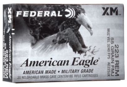 FEDERAL AE TACTICAL .223 REMINGTON 55GRAIN 20ROUNDS