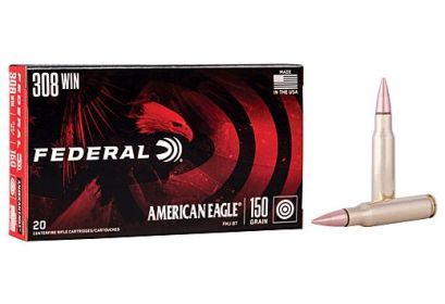 FEDERAL AE .308 WIN  150GRAIN  FMJBT  20ROUNDS