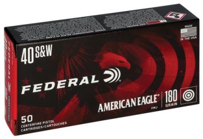 FEDERAL AE .40 S&W 180GRAIN FMJ-TC 50ROUNDS
