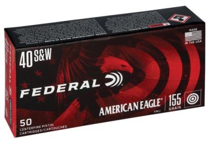 FEDERAL AE .40S&W 155GRAIN FMJ-TC 50ROUNDS