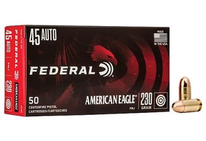 FEDERAL AE .45 ACP FMJ  230GRAIN  50ROUNDS