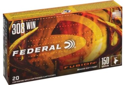 FEDERAL FUSION .308 WIN / (7.62 X 51 NATO)  150 GRAIN  20 ROUNDS