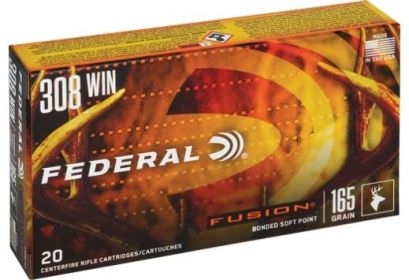 FEDERAL FUSION .308 WINCHESTER(7.62X51 NATO)  165 GRAIN  20 ROUNDS