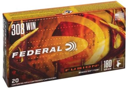 FEDERAL FUSION .308 WINCHESTER / 7.62X51 NATO 180 GRAIN  20 ROUNDS