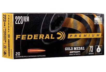 FEDERAL GOLD MEDAL .223 REM  73GRAIN  20 ROUNDS