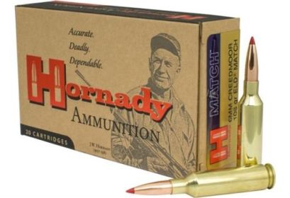 HORNADY MATCH 6MM CREEDMOOR  180 GRAIN  20 ROUNDS