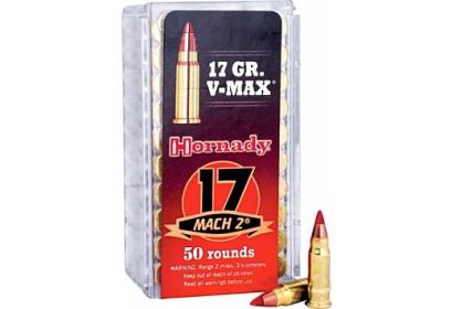 HORNADY 17 MACH2 17GRAIN V-MAX  50ROUNDS