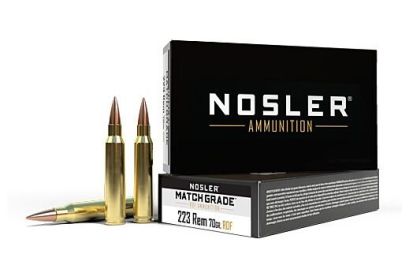 NOSLER MATCH GRADE .223 REMINGTON 70GRAIN  20ROUNDS