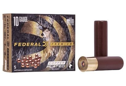 FEDERAL 10 GAUGE  3.5" 00 BUCK 5ROUNDS