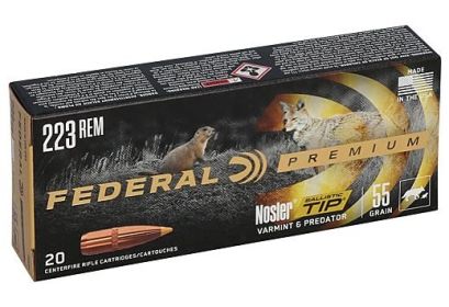 FEDERAL PREMIUM .223 REMINGTON 55GRAIN  BALLISTIC TIP 20ROUNDS