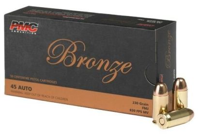 PMC .45 ACP 230GRAIN FMJ-RN  50ROUNDS