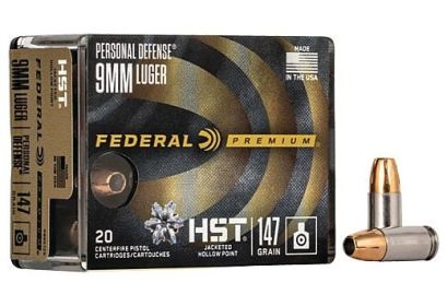 FEDERAL PREMIUM 9MM LUGER 147GRAIN HSP 20ROUNDS