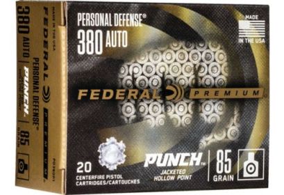 FEDERAL PUNCH .380 ACP 85GRAIN 20ROUNDS