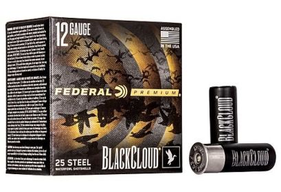 FEDERAL BLACK CLOUD 12 GAUGE  3"  #4  25 ROUNDS