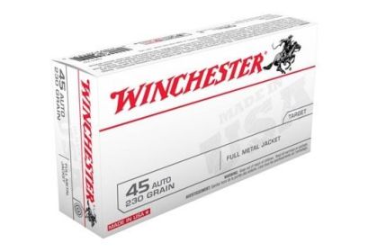 WINCHESTER USA .45 ACP 230GRAIN  50 ROUNDS