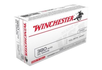 WINCHESTER USA .380 ACP 95GRAIN 50ROUNDS