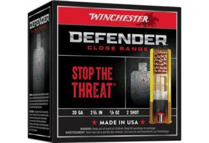 WINCHESTER DEFENDER 20 GAUGE  2.75" #2  25 ROUNDS