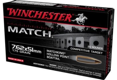 WINCHESTER MATCH 7.62X51 175 GRAIN 20 ROUNDS