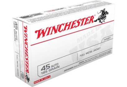 WINCHESTER USA .45 ACP  185GRAIN  50 ROUNDS